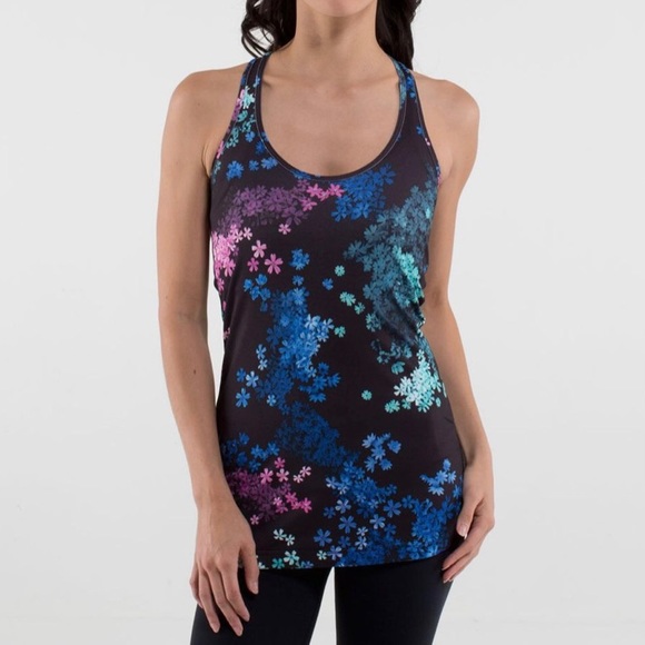 LULULEMON COOL RACERBACK CRB Tank PETAL POP MULTI - Picture 2 of 7